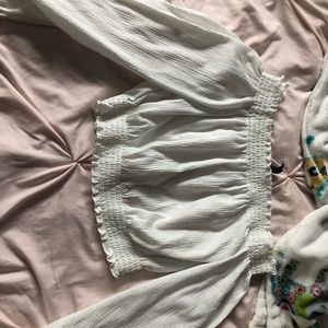 forever 21 ruffled crop top